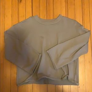 Madewell grey/brown crewneck